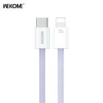 Καλώδιο Φόρτισης WK WDC-21 USB-C σε Lightning PD 27W 1m Μώβ