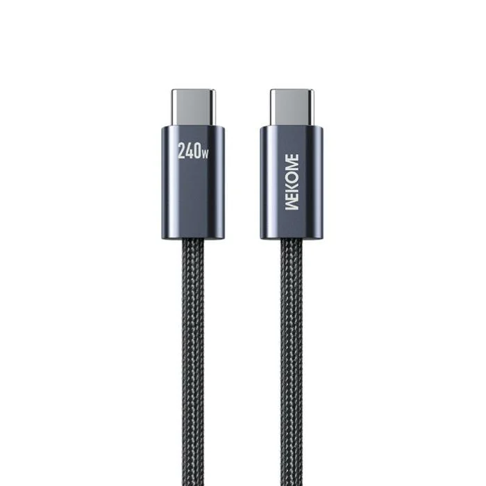 Charging Cable WK 240W TYPE-C/TYPE-C Black 1m WDC-23 Charging Cable WK 240W TYPE-C/TYPE-C Black 1m WDC-23