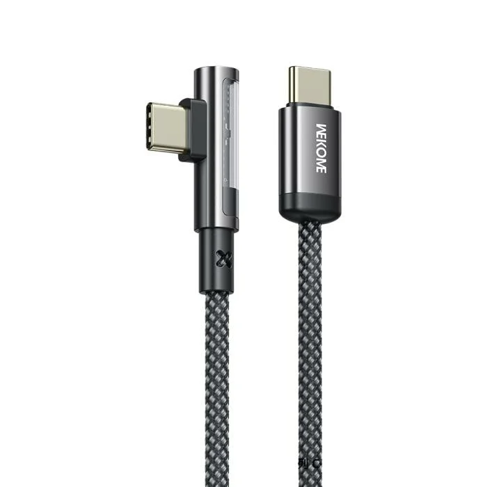 Charging Cable WK 65W PD TYPE-C/TYPE-C Black 1m WDC-43 Charging Cable WK 65W PD TYPE-C/TYPE-C Black 1m WDC-43