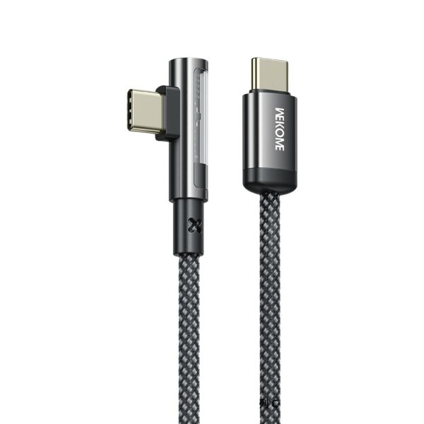 Καλώδιο Φόρτισης WK WDC-43 USB-C σε USB-C PD 65W 1m Μαύρο