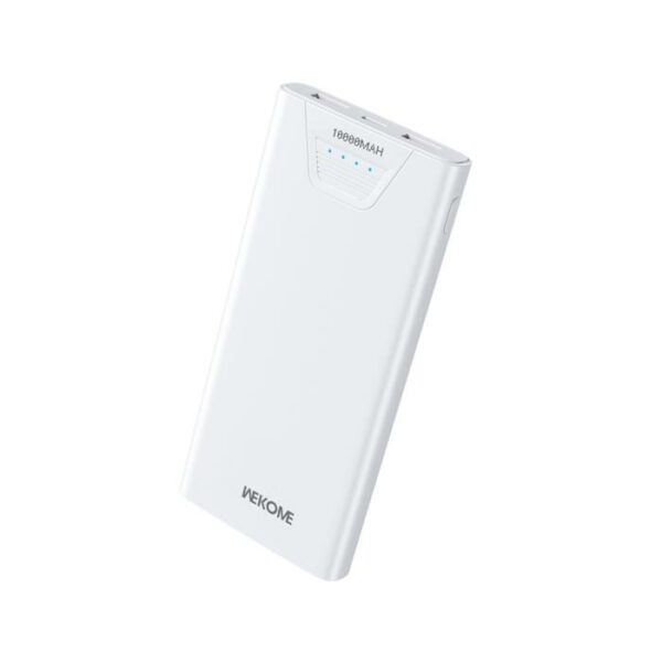 Power Bank 10000mAh 12W WK WP-101 2 Θέσεων Λευκό