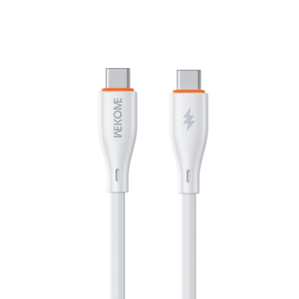 Καλώδιο Φόρτισης WK WDC-68 USB-C σε USB-C PD 65W 1m Λευκό