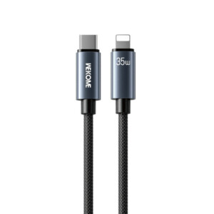 Καλώδιο Φόρτισης WK WDC-65 USB-C σε Lightning PD 35W 1.2m Μαύρο