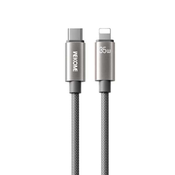 Καλώδιο Φόρτισης WK WDC-65 USB-C σε Lightning PD 35W 1.2m Γκρι