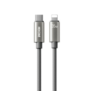 Καλώδιο Φόρτισης WK WDC-65 USB-C σε Lightning PD 35W 1.2m Γκρι