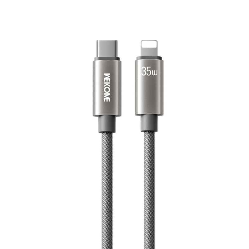 Καλώδιο Φόρτισης WK WDC-65 USB-C σε Lightning PD 35W 1.2m Γκρι Καλώδιο Φόρτισης WK WDC-65 USB-C σε Lightning PD 35W 1.2m Γκρι