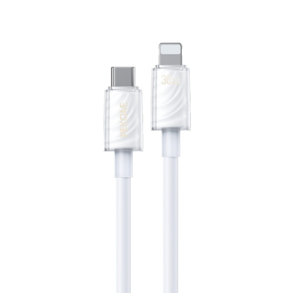 Καλώδιο Φόρτισης WK WDC-73 USB-C σε Lightning PD 30W 1.2m Λευκό