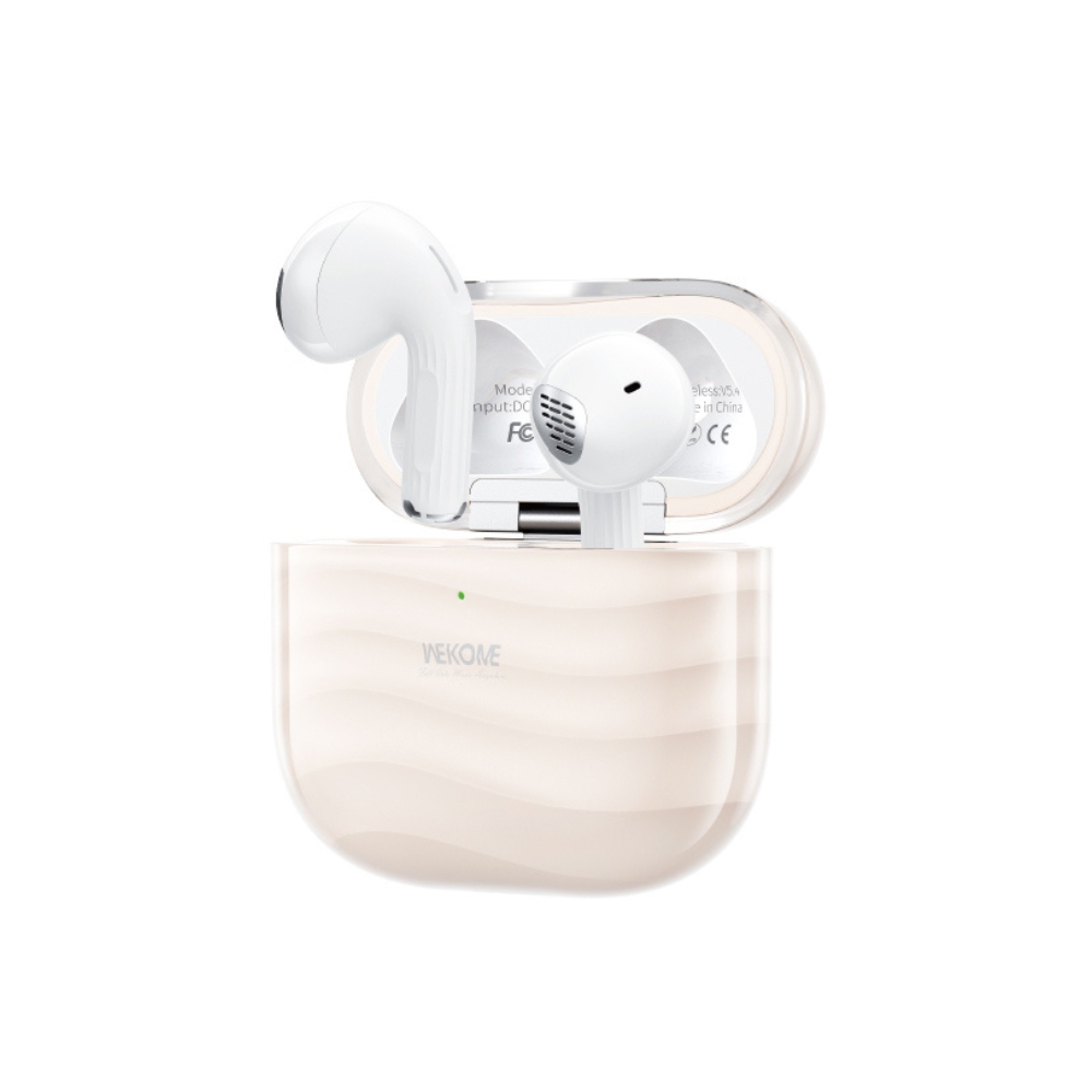 Ακουστικά True Wireless ΒΤ WK WS-18 Μπέζ Ακουστικά True Wireless ΒΤ WK WS-18 Μπέζ