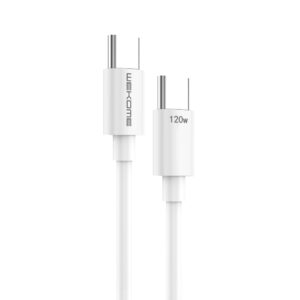Καλώδιο Φόρτισης WK WDC-175 USB-C σε USB-C PD 120W 1.2m Λευκό