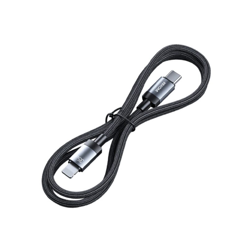 Καλώδιο Φόρτισης WDC-99 USB-C to Lightning PD 35W 1m Μαύρο