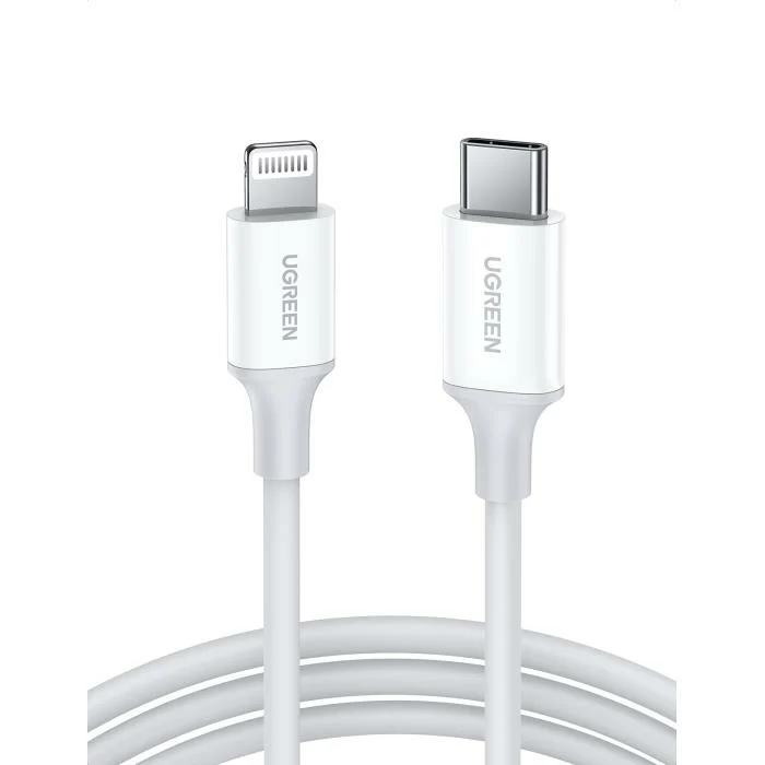 Charging Cable MFI UGREEN US171 18W PD TYPE-C/i6 White 1m 10493 3A Charging Cable MFI UGREEN US171 18W PD TYPE-C/i6 White 1m 10493 3A