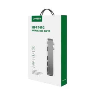 Dual USB-C Docking Station 5 σε 1 UGREEN CM475 60601 - Image 2