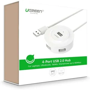 USB 2.0 Hub 4 Θέσεων UGREEN CR106 20270 Λευκό - Image 2