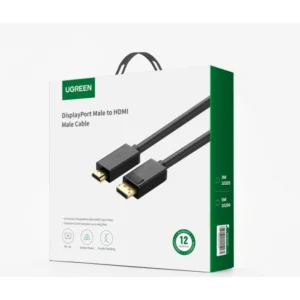 Καλώδιο DP σε HDMI M/M UGREEN DP101 10204 5m Μαύρο - Image 2