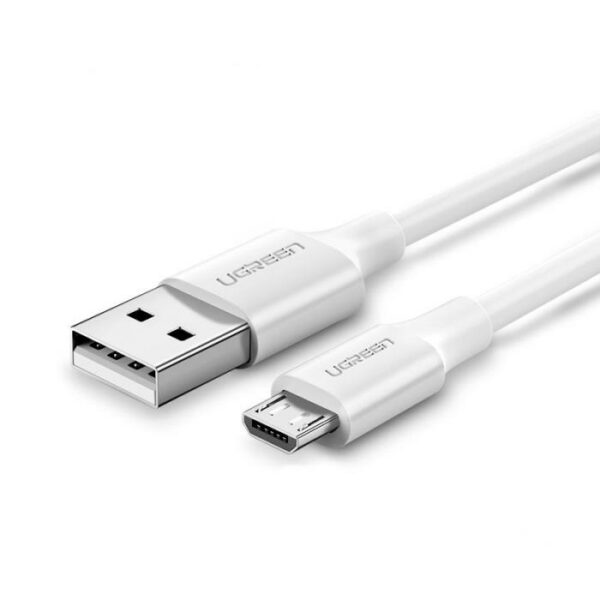 Καλώδιο Φόρτισης UGREEN US289 60141 USB σε Micro Usb 1m Λευκό