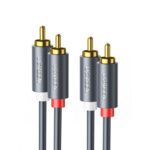 Καλώδιο Ήχου 2xRCA M/M UGREEN AV104 10520 5m Μαύρο