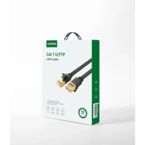 Καλώδιο Δικτύου U/FTP CAT7 UGREEN NW106 11265 10m Flat Pure Copper Μαύρο - Image 3