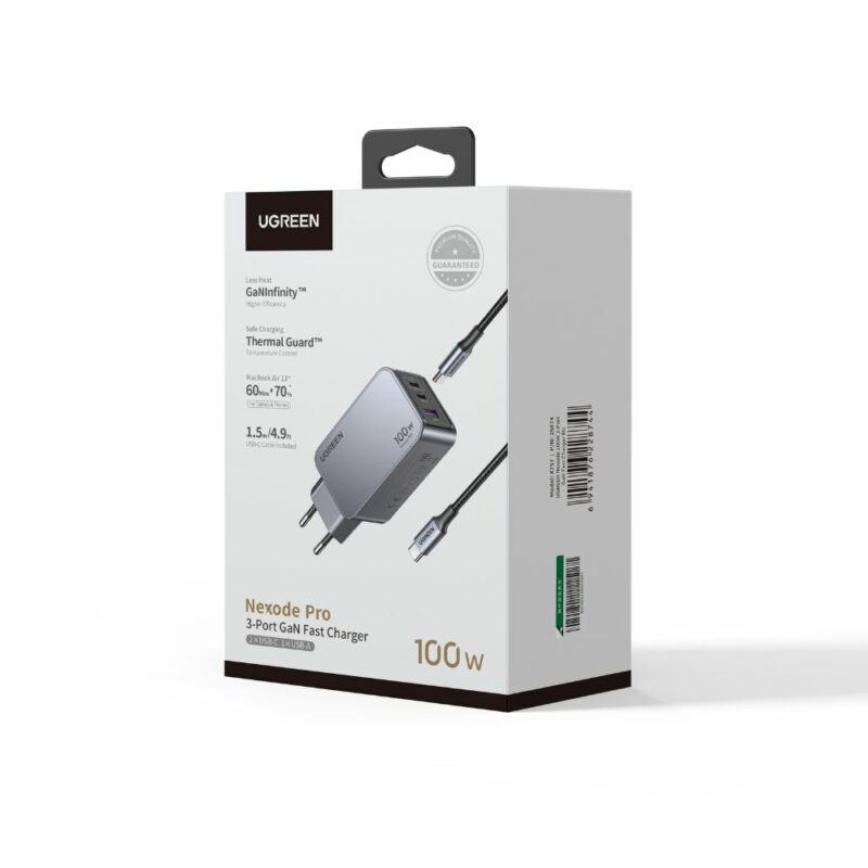 Φορτιστής Σπιτιού GaN PD 100W UGREEN X757 25874 3 Θέσεων