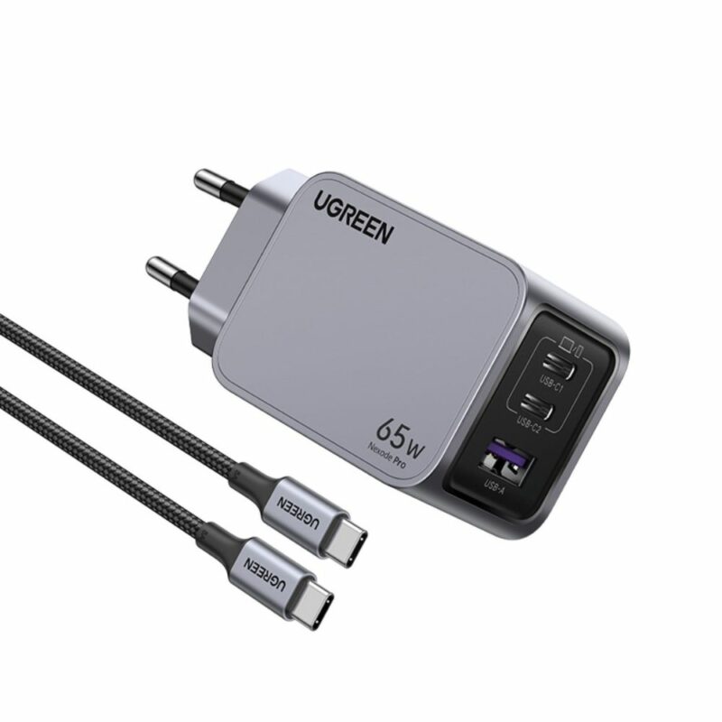 με καλώδιο USB-C 100W 1.5m Γκρί