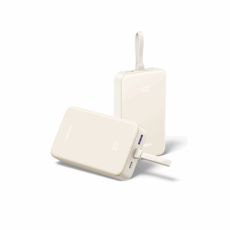 με καλώδιο USB-C 60W Γκρι Λευκό