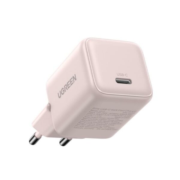 Φορτιστής Σπιτιού GaN PD 20W UGREEN X512 55556 1 Θέσης Ροζ