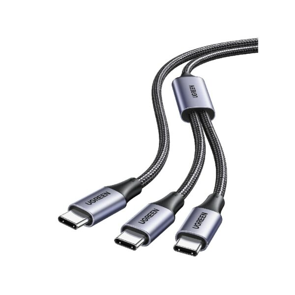 Καλώδιο Φόρτισης UGREEN US561 35087 USB-C σε 2x USB-C PD 100W 1.5m Μαύρο