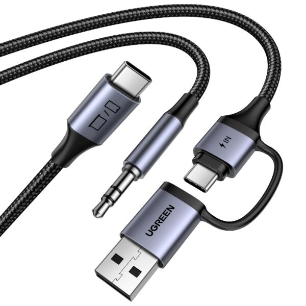 Αντάπτορας ήχου USB-C σε 3.5mm και 1xUSB-C/USB M/M UGREEN CM772 45009