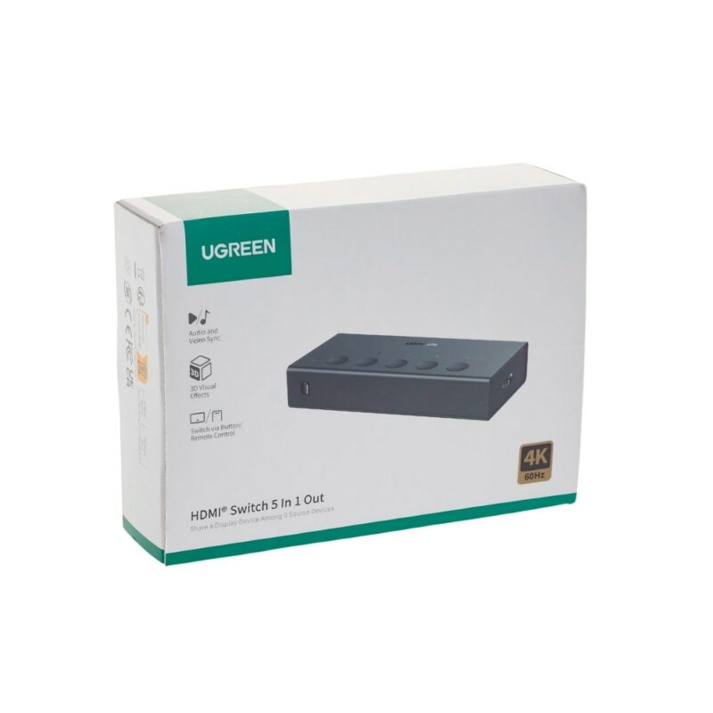 HDMI Switch 5 θέσεων 4K/60Hz UGREEN CM568 90512