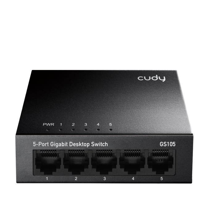 Switch 5 Θέσεων Cudy GS105 Gigabit Μεταλλικό Switch 5 Θέσεων Cudy GS105 Gigabit Μεταλλικό