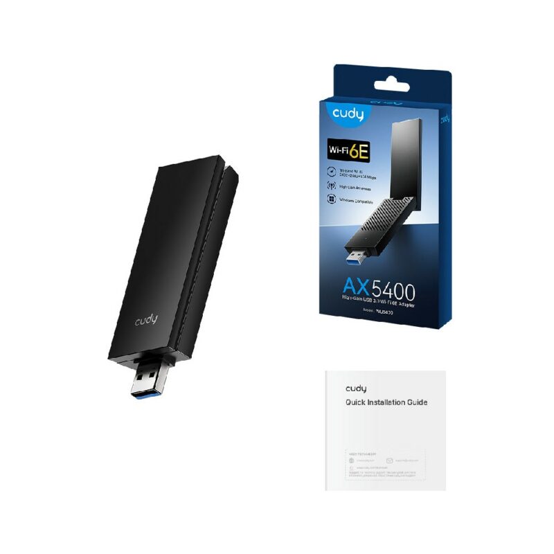 Ασύρματη Κάρτα Δικτύου USB 3.0 Cudy WU5400 AX5400 Wi-Fi 6E