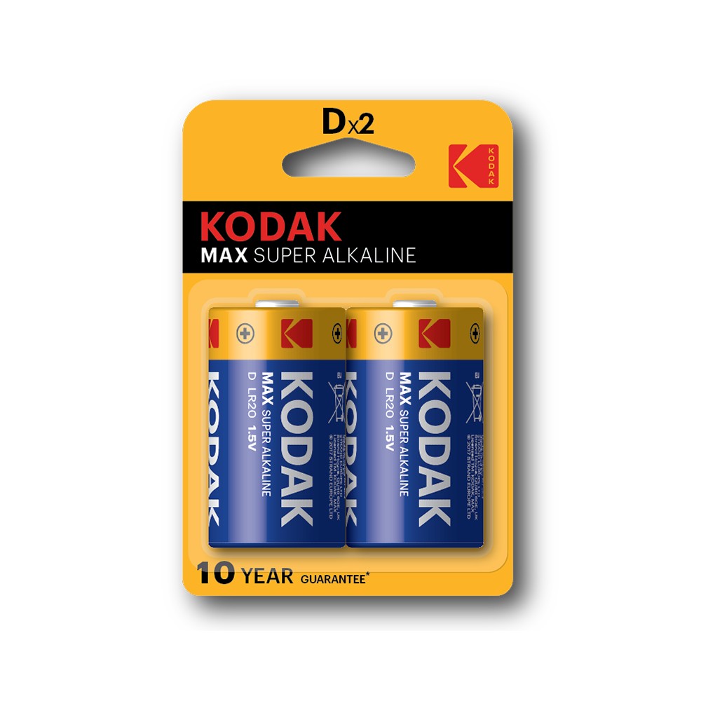 Μπαταρίες Αλκαλικές D Kodak LR20 (2τμχ) Μπαταρίες Αλκαλικές D Kodak LR20 (2τμχ)