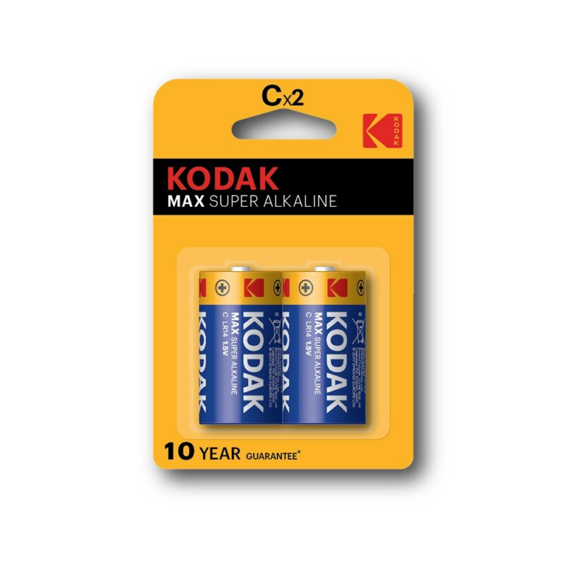 Μπαταρίες Αλκαλικές C Kodak LR14 (2τμχ) Μπαταρίες Αλκαλικές C Kodak LR14 (2τμχ)
