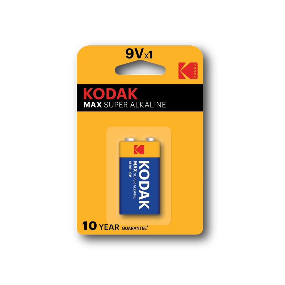 Μπαταρίες Αλκαλικές 9V Kodak 6LR61 Μπαταρίες Αλκαλικές 9V Kodak 6LR61