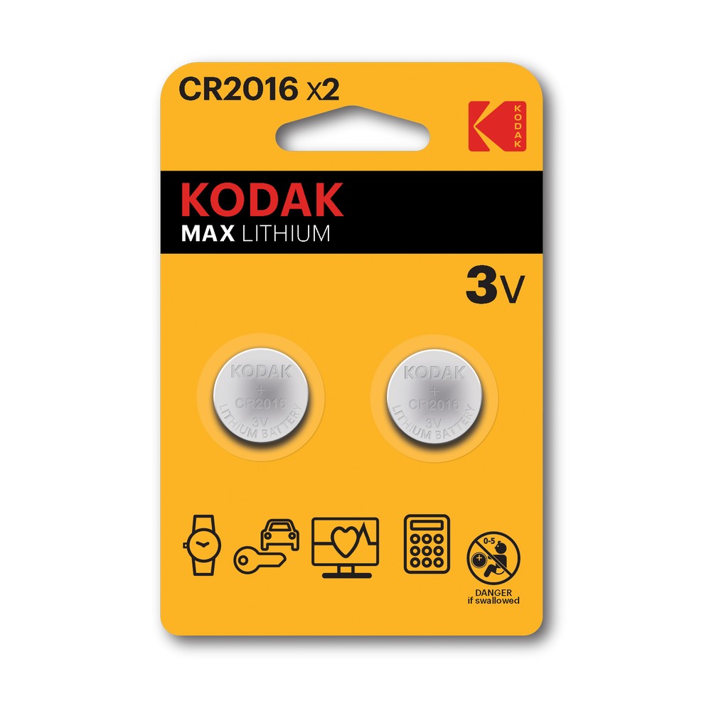 Μπαταρίες Λιθίου Kodak CR2016 (2τμχ) Μπαταρίες Λιθίου Kodak CR2016 (2τμχ)