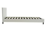 Κρεβάτι Nevil pakoworld 100x200 PU χρώμα λευκό ματ-006-000012