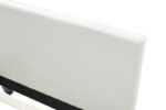 Κρεβάτι Nevil pakoworld 100x200 PU χρώμα λευκό ματ-006-000012