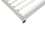 Κρεβάτι Nevil pakoworld 100x200 PU χρώμα λευκό ματ-006-000012