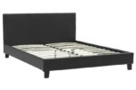 Κρεβάτι Nevil pakoworld 150x200 PU χρώμα μαύρο ματ-006-000015