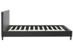 Κρεβάτι Nevil pakoworld 150x200 PU χρώμα μαύρο ματ-006-000015