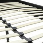 Κρεβάτι Nevil pakoworld 150x200 PU χρώμα μαύρο ματ-006-000015