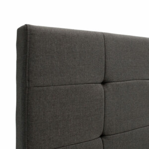 Κρεβάτι Roi pakoworld 160x200 ύφασμα ανθρακί + αποθηκευτικό χώρο-006-000018