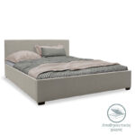 Κρεβάτι Norse pakoworld ύφασμα γκρι με αποθηκευτικό χώρο 160x200εκ-006-000030