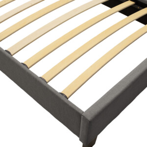 Κρεβάτι Mago pakoworld  ύφασμα ανθρακί 100x200εκ-006-000036