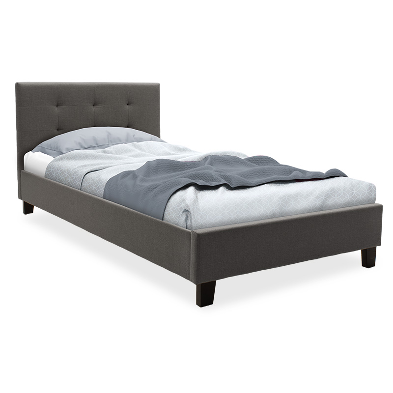 Κρεβάτι Mago pakoworld ύφασμα ανθρακί 100x200εκ-006-000036 Κρεβάτι Mago pakoworld ύφασμα ανθρακί 100x200εκ-006-000036