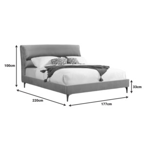 Κρεβάτι Aryna pakoworld βελούδο σε απόχρωση σάπιο μήλο 160x200εκ-006-000051