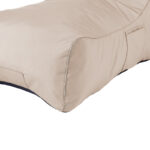 Πουφ ξαπλώστρα Otenda pakoworld αδιάβροχο σε μπεζ απόχρωση 67x110x65εκ-020-000013