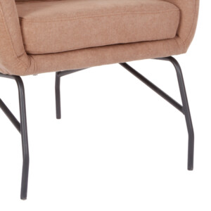 Πολυθρόνα - μπερζέρα Rimbo pakoworld σάπιο μήλο βελούδο-πόδι μαύρο μέταλλο 66x81x102εκ-024-000036