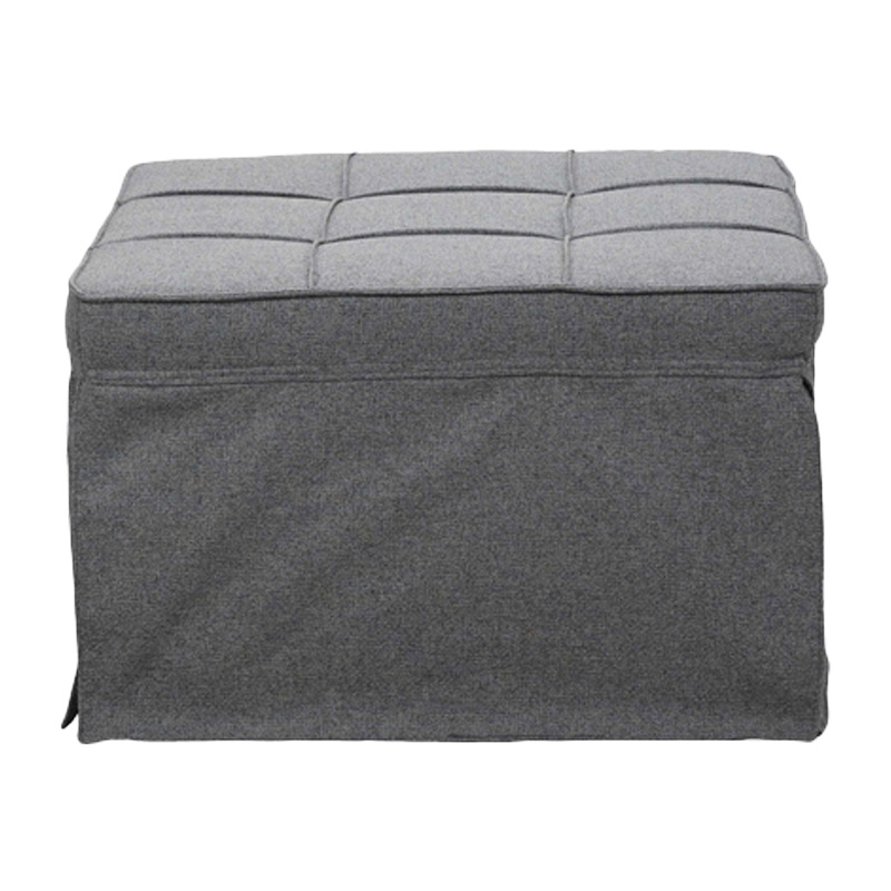 Σκαμπό-κρεβάτι Grejio pakoworld ύφασμα σε γκρι απόχρωση κα πόδι μαύρο μέταλλο 70x70x45εκ-024-000045 Σκαμπό-κρεβάτι Grejio pakoworld ύφασμα σε γκρι απόχρωση κα πόδι μαύρο μέταλλο 70x70x45εκ-024-000045