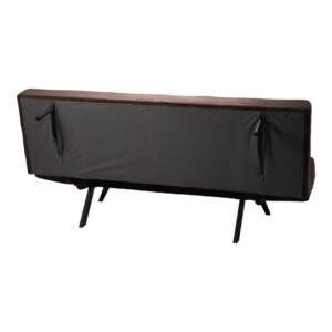 Καναπές - κρεβάτι 3θέσιος Freddo pakoworld βελούδο καφέ 181x81x86εκ-024-000049