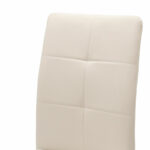 Καρέκλα Ariadne pakoworld PU λευκό-πόδι χρωμίου-029-000070